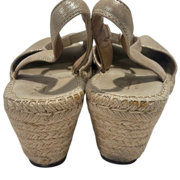 Clarks Artisan Gold Petrina Lulu Womens Casual espadrille wedge Sandals Size 7.5 - Picture 5 of 10